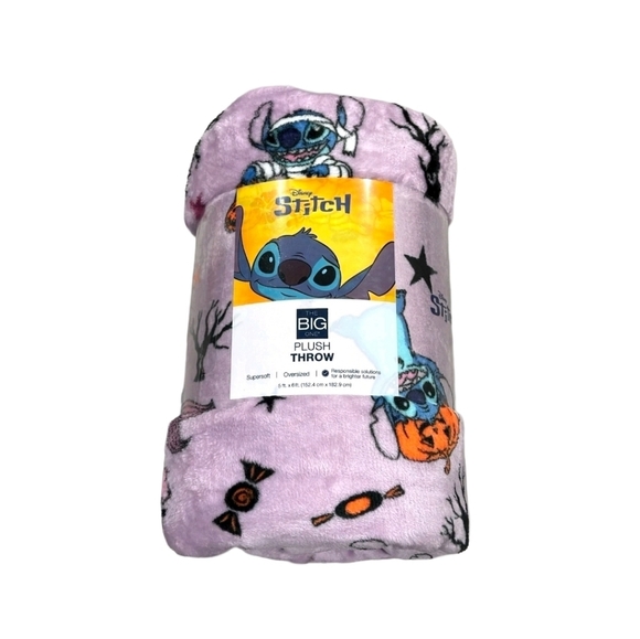 The Big One Other - Disney Stitch Halloween Plush Throw Blanket 60x72 NWT